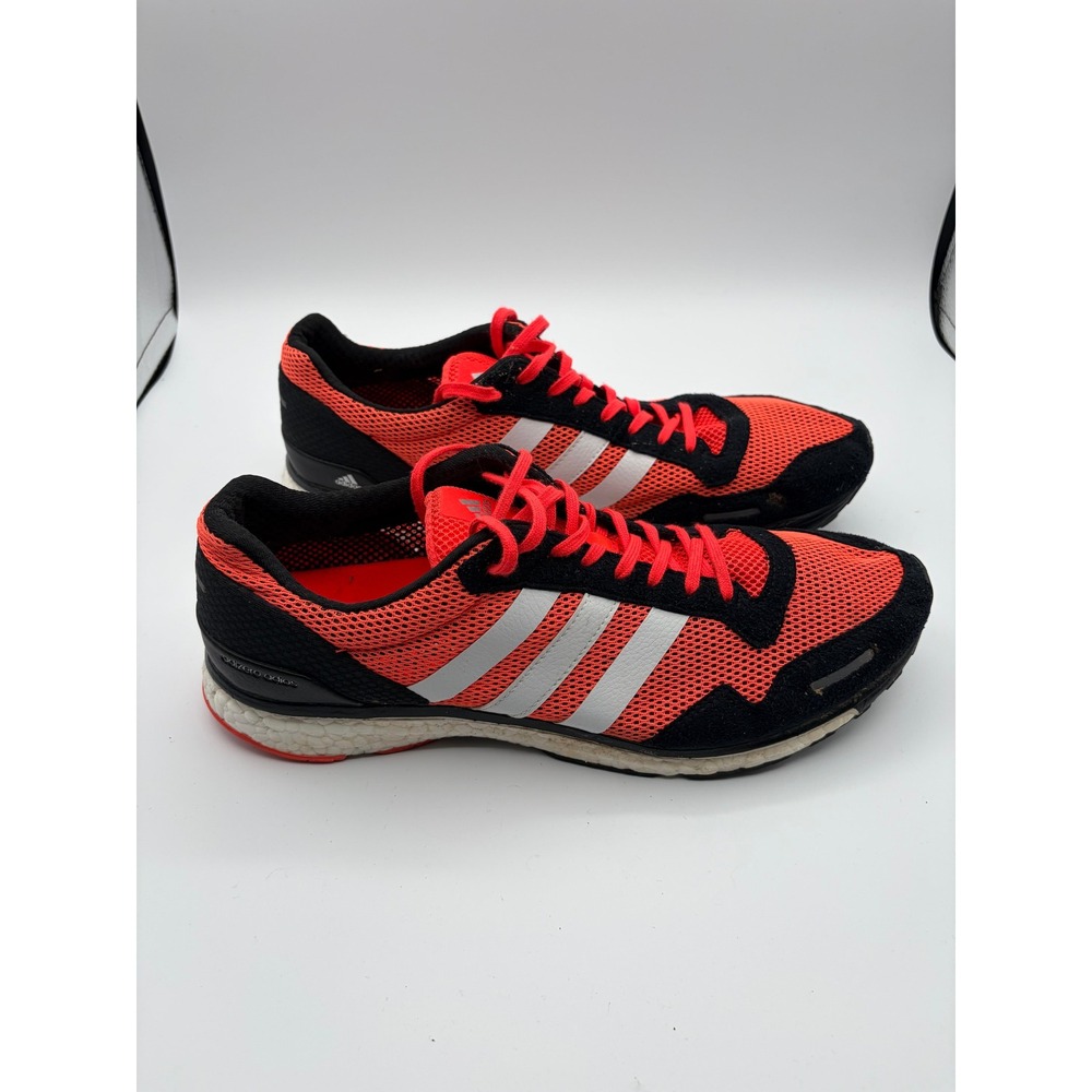 Adidas Adizero Adios Boost 2 Mens Size 13 Orange Black AF6554 Running Shoes - Picture 3 of 9